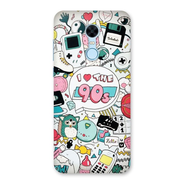 Heart 90s Back Case for Redmi Note 5