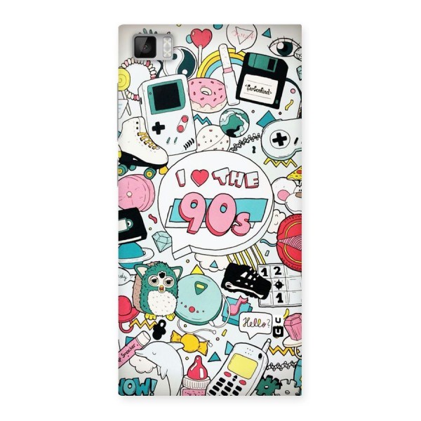 Heart 90s Back Case for Xiaomi Mi3