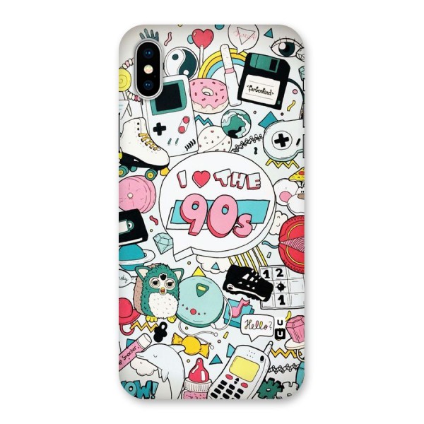 Heart 90s Back Case for iPhone X