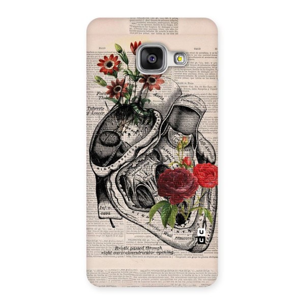 Heart Newspaper Back Case for Galaxy A3 2016