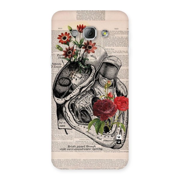 Heart Newspaper Back Case for Galaxy A8