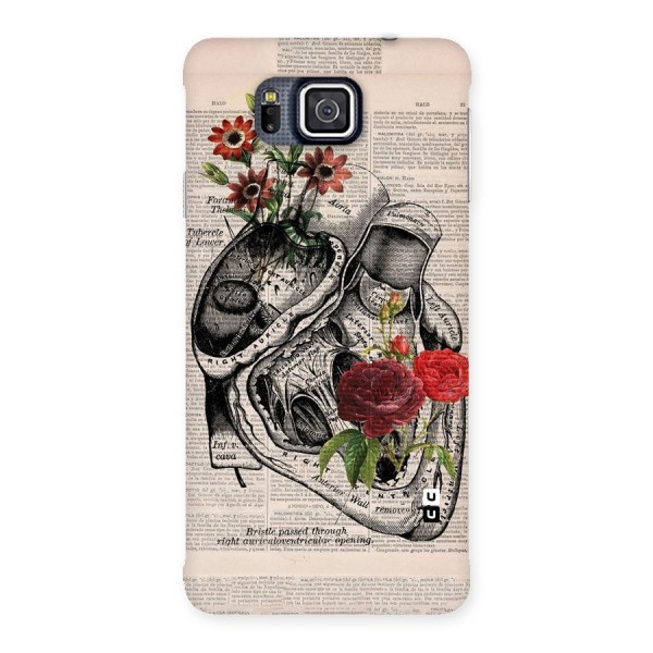 Heart Newspaper Back Case for Galaxy Alpha