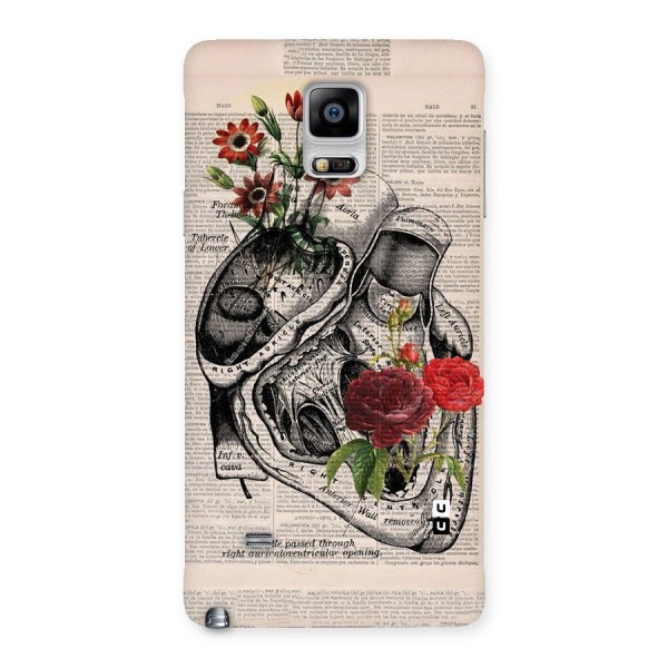 Heart Newspaper Back Case for Galaxy Note 4