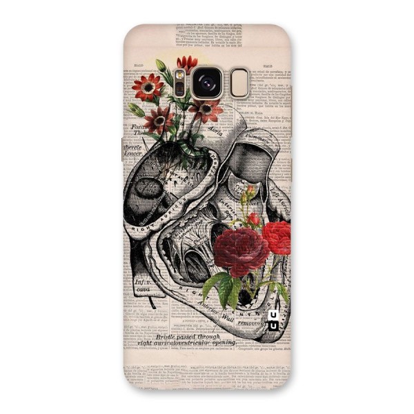 Heart Newspaper Back Case for Galaxy S8