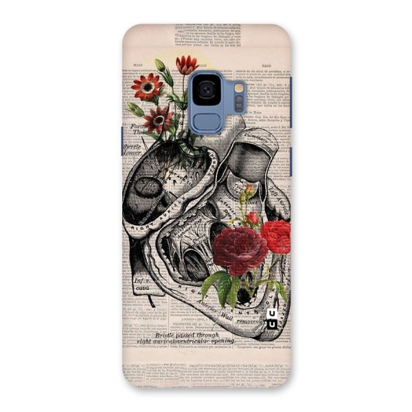 Heart Newspaper Back Case for Galaxy S9