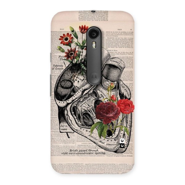 Heart Newspaper Back Case for Moto G3