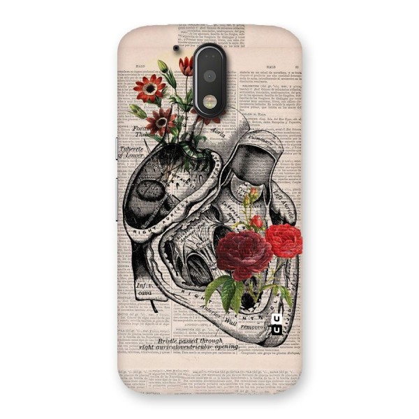 Heart Newspaper Back Case for Motorola Moto G4