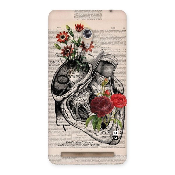 Heart Newspaper Back Case for Zenfone 6