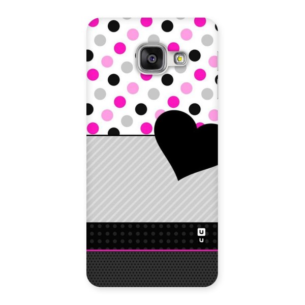 Heart Polka Stripes Back Case for Galaxy A3 2016