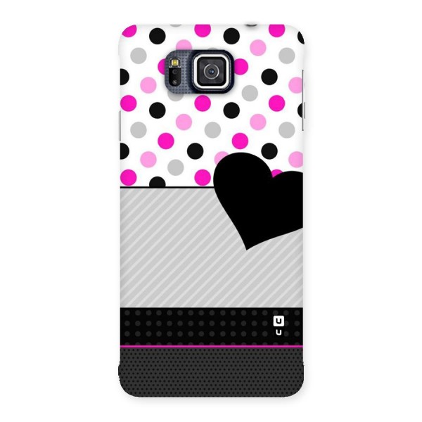 Heart Polka Stripes Back Case for Galaxy Alpha