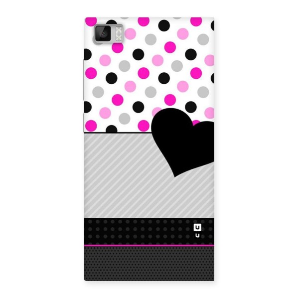 Heart Polka Stripes Back Case for Xiaomi Mi3