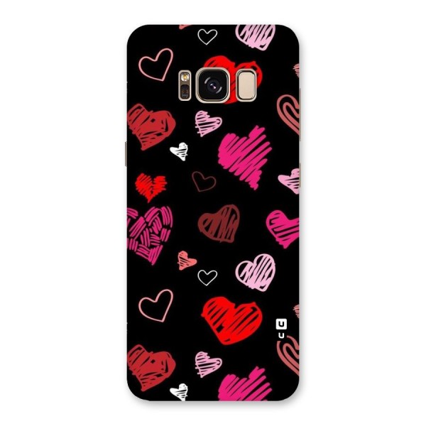 Hearts Art Pattern Back Case for Galaxy S8