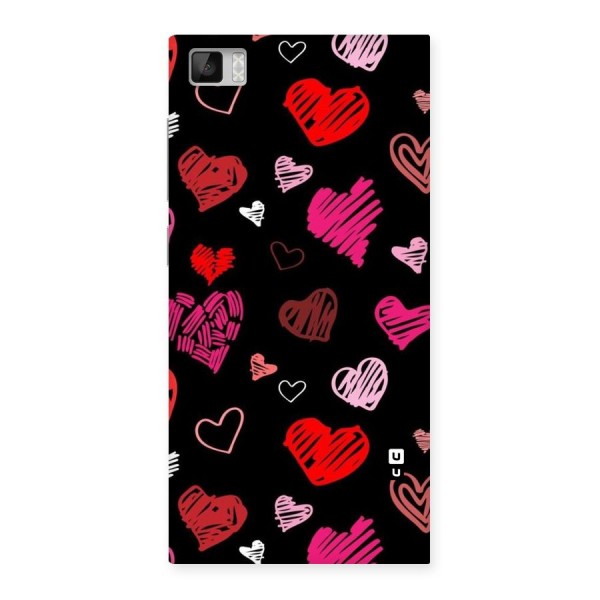 Hearts Art Pattern Back Case for Xiaomi Mi3