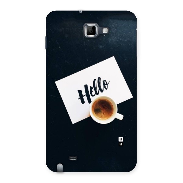 Hello Coffee Back Case for Galaxy Note