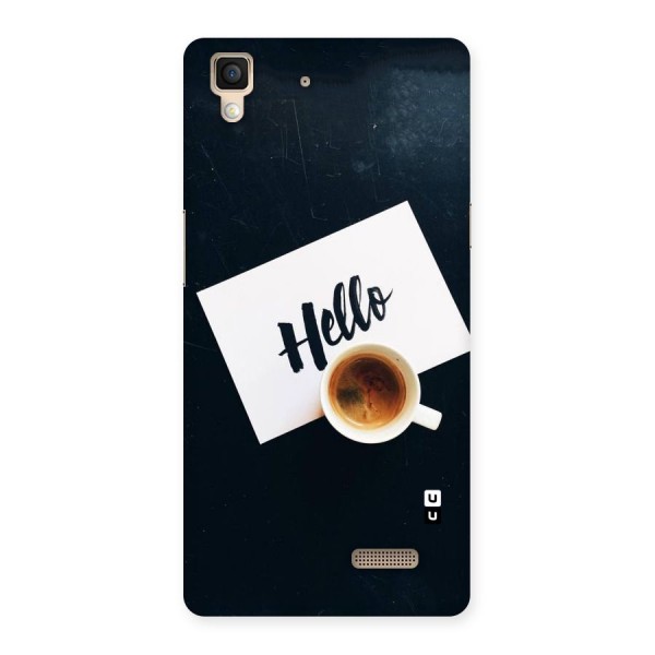 Hello Coffee Back Case for Oppo R7