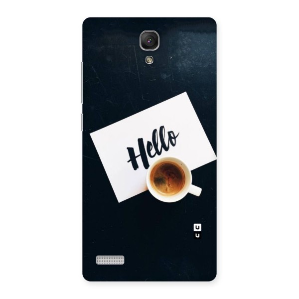 Hello Coffee Back Case for Redmi Note