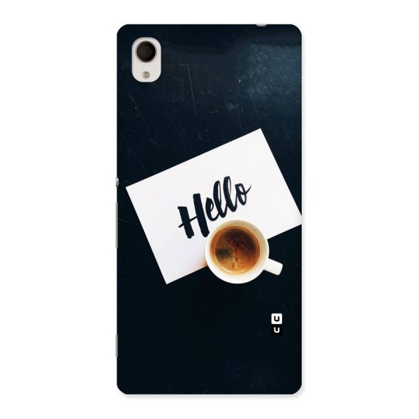 Hello Coffee Back Case for Sony Xperia M4