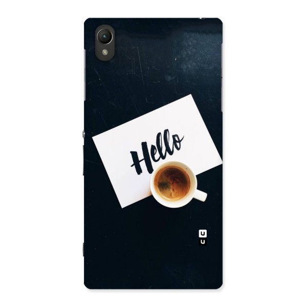 Hello Coffee Back Case for Sony Xperia Z1