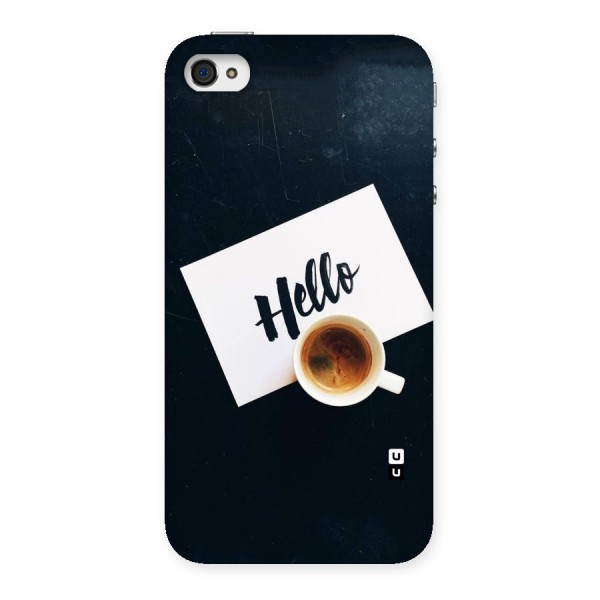 Hello Coffee Back Case for iPhone 4 4s