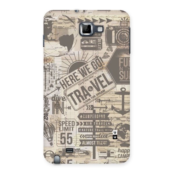 Here We Travel Back Case for Galaxy Note