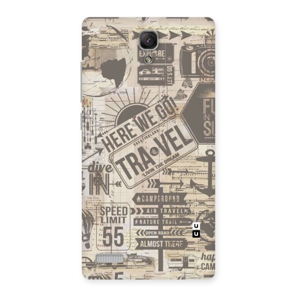 Here We Travel Back Case for Redmi Note