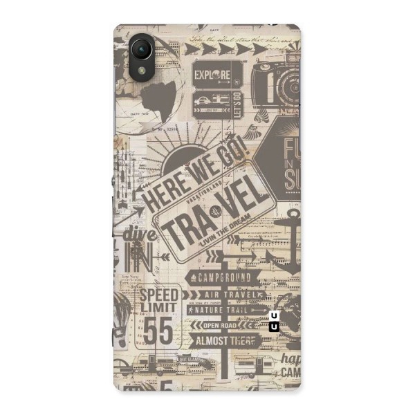 Here We Travel Back Case for Sony Xperia Z1