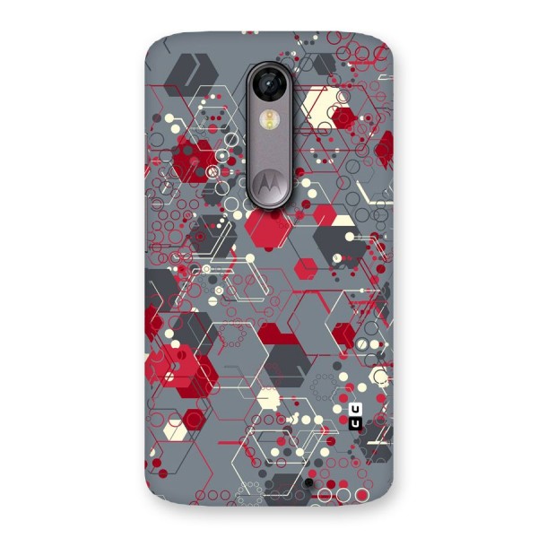 Hexagons Pattern Back Case for Moto X Force