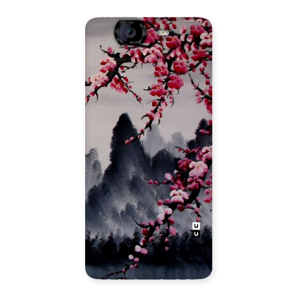 Hills And Blossoms Back Case for Canvas Knight A350