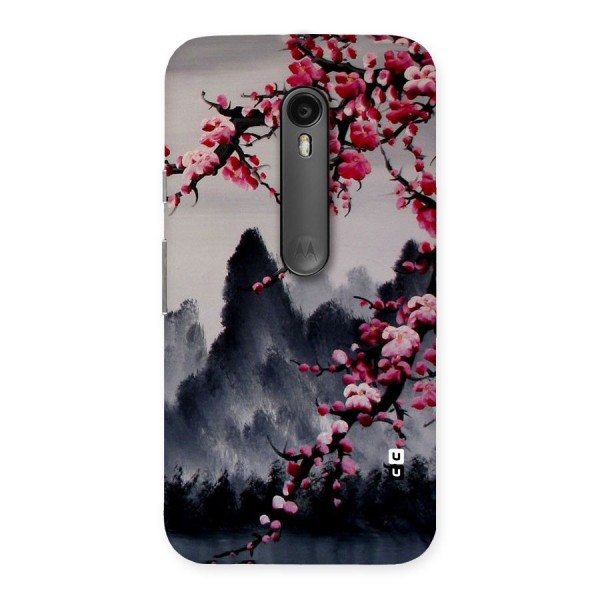 Hills And Blossoms Back Case for Moto G3