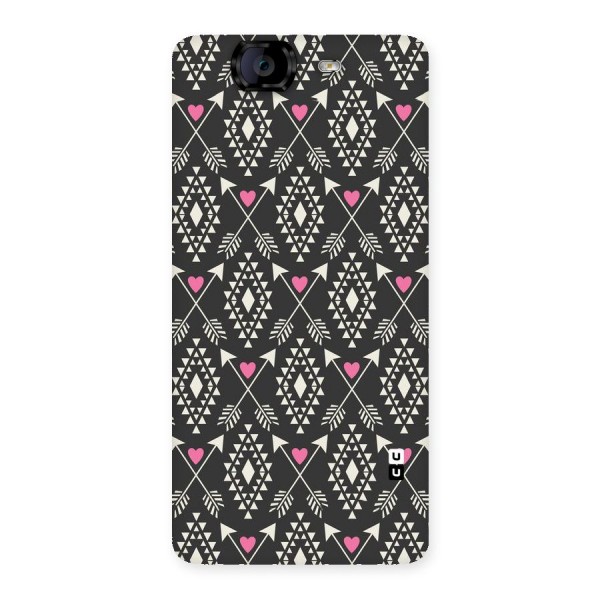 Hit Arrow Love Back Case for Canvas Knight A350