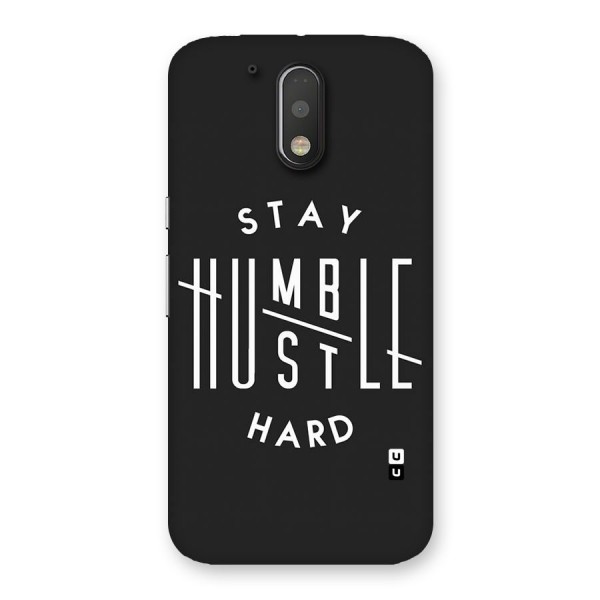 Hustle Hard Back Case for Motorola Moto G4