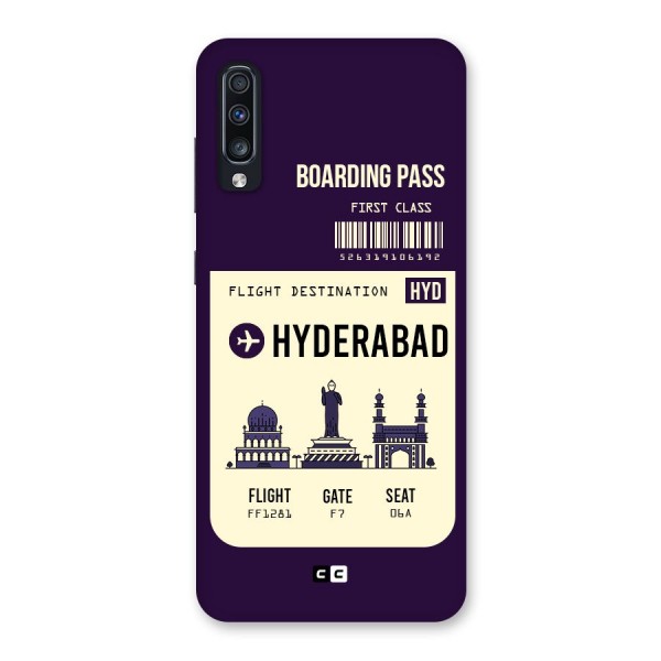 Hyderabad Boarding Pass Back Case for Galaxy A70