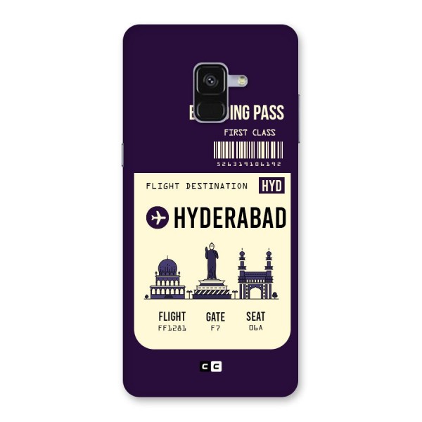 Hyderabad Boarding Pass Back Case for Galaxy A8 Plus