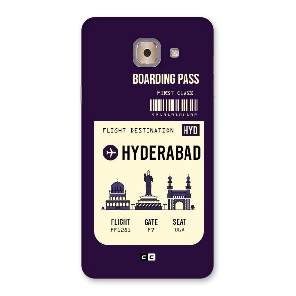 Hyderabad Boarding Pass Back Case for Galaxy J7 Max