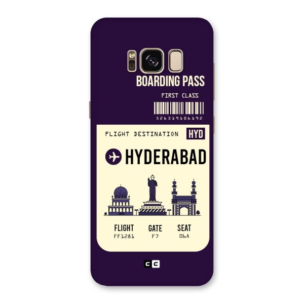 Hyderabad Boarding Pass Back Case for Galaxy S8