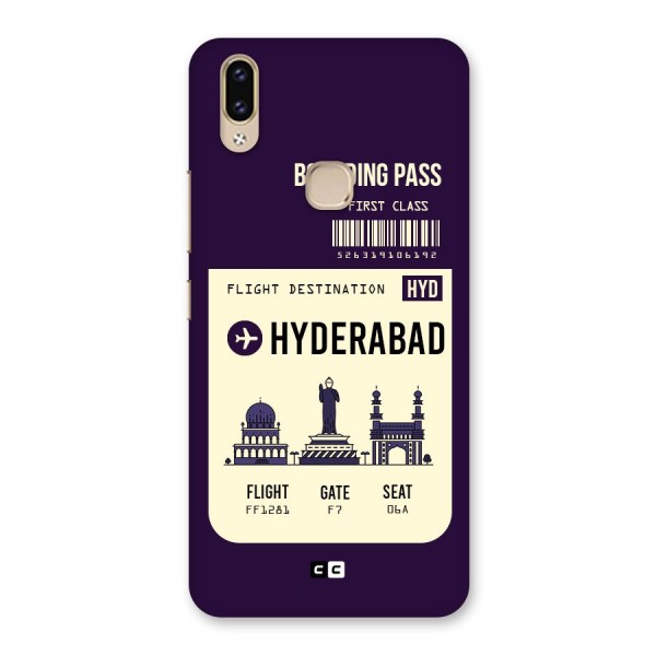 Hyderabad Boarding Pass Back Case for Vivo V9