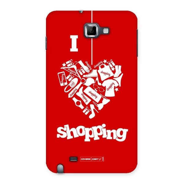 I Love Shopping Back Case for Galaxy Note