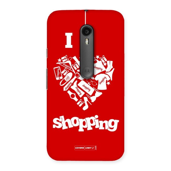 I Love Shopping Back Case for Moto G3