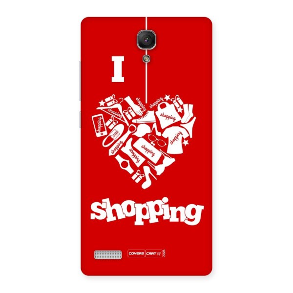 I Love Shopping Back Case for Redmi Note