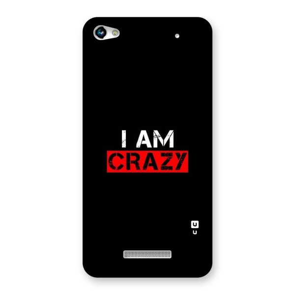 I am Crazy Back Case for Micromax Hue 2