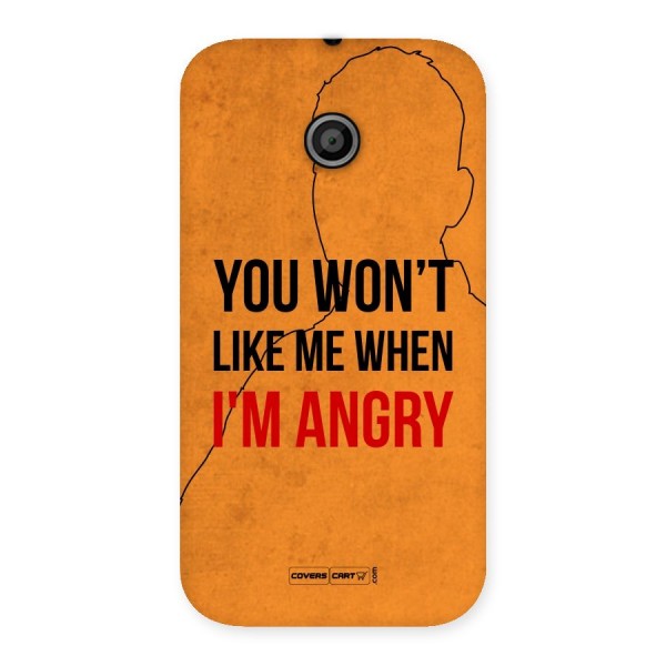 I m Angry Back Case for Moto E