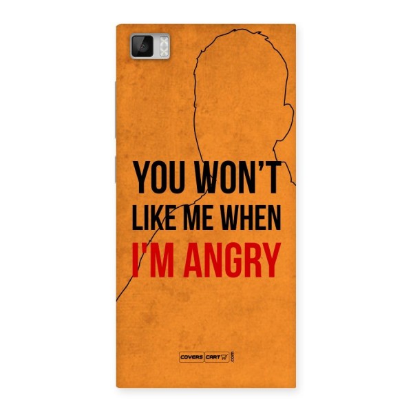 I m Angry Back Case for Xiaomi Mi3