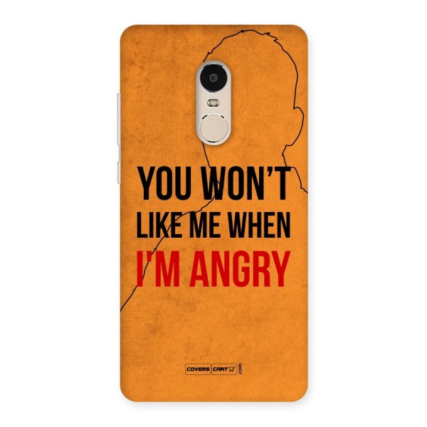 I m Angry Back Case for Xiaomi Redmi Note 4