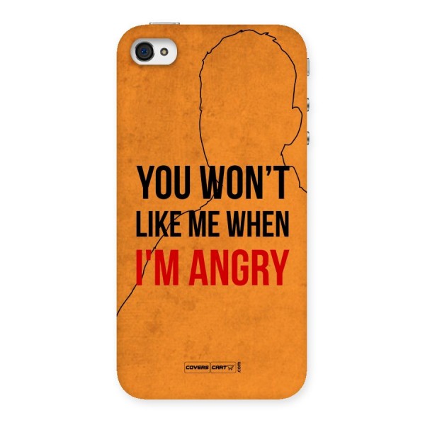 I m Angry Back Case for iPhone 4 4s