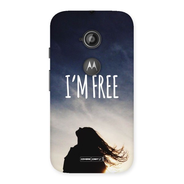 I m Free Back Case for Moto E 2nd Gen