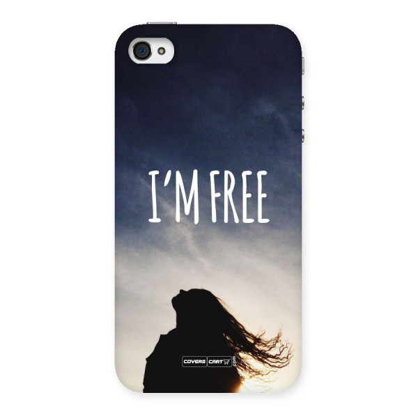 I m Free Back Case for iPhone 4 4s