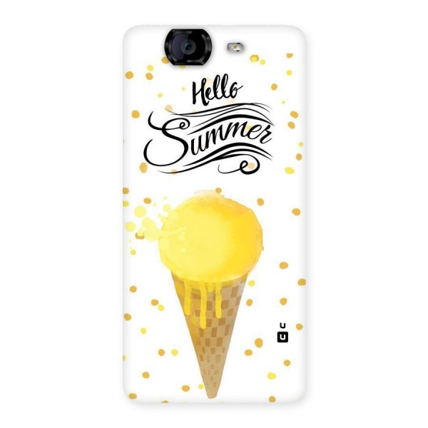 Ice Cream Summer Back Case for Canvas Knight A350