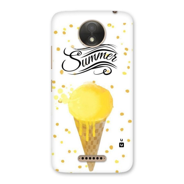 Ice Cream Summer Back Case for Moto C Plus