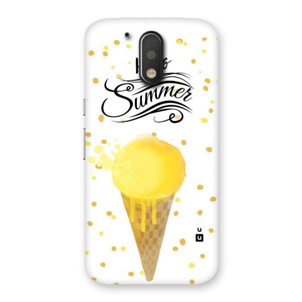 Ice Cream Summer Back Case for Motorola Moto G4