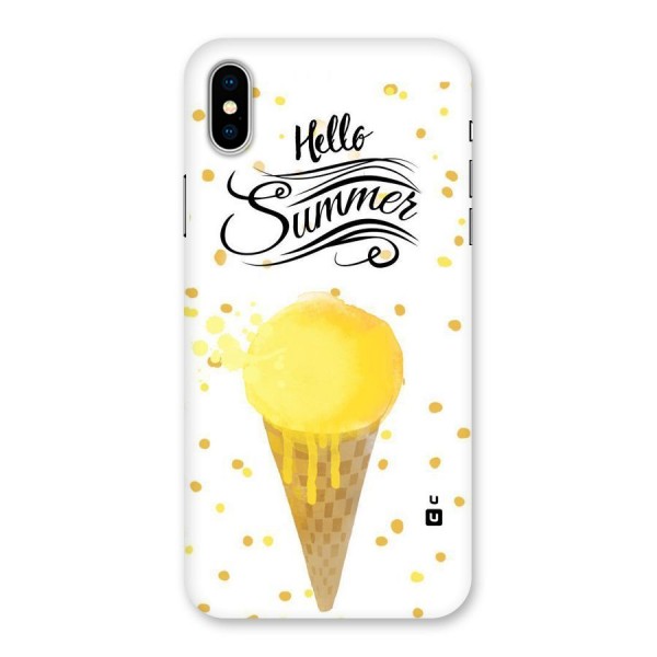 Ice Cream Summer Back Case for iPhone X